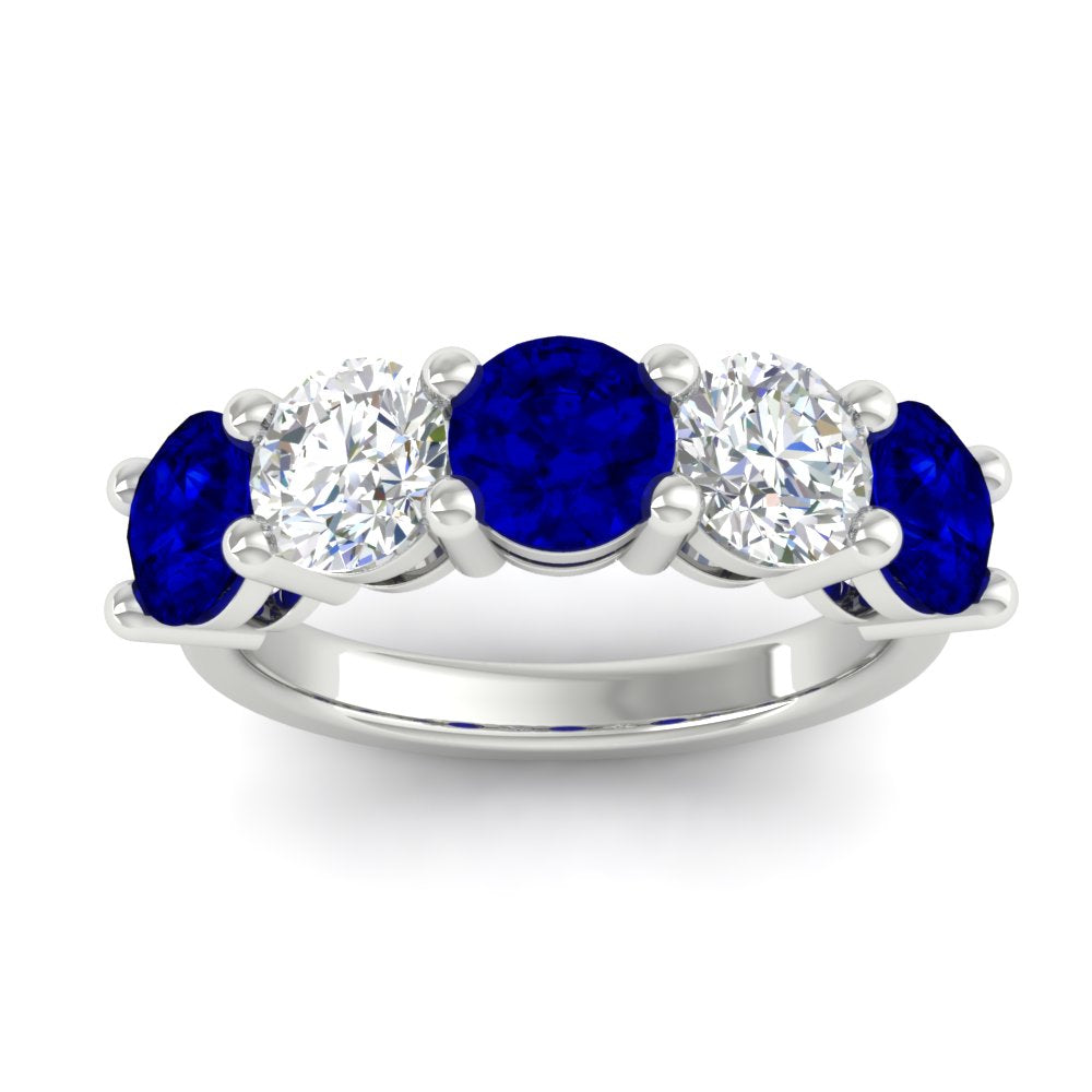4-carat-round-diamond-and-sapphire-anniversary-wedding-band-in-white-gold-FDENS141ROBGSABLANGLE5-4.00CT-NL-WG