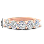 Load image into Gallery viewer, 4-carat-round-diamond-anniversary-wedding-band-in-rose-gold-FDENS141ROB-4.00CT-NL-RG-HW

