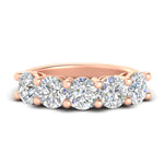 Load image into Gallery viewer, 4-carat-round-diamond-anniversary-wedding-band-in-rose-gold-FDENS141ROB-4.00CT-NL-RG
