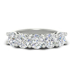 Load image into Gallery viewer, 4-carat-round-diamond-anniversary-wedding-band-in-white-gold-FDENS141ROB-4.00CT-NL-WG
