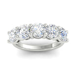 Load image into Gallery viewer, 4-carat-round-diamond-anniversary-wedding-band-in-white-gold-FDENS141ROBANGLE5-4.00CT-NL-WG
