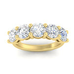 Load image into Gallery viewer, 4-carat-round-diamond-anniversary-wedding-band-in-yellow-gold-FDENS141ROBANGLE5-4.00CT-NL-YG
