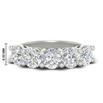 Load image into Gallery viewer, 4-carat-round-diamond-colored-anniversary-wedding-band-in-white-gold-FDENS141ROB-4.00CT-NL-WG-HW-GS
