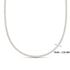 Load image into Gallery viewer, 4-carat-round-diamond-tennis-necklace-set-in-FDNK11334-(0.02CT)ANGLE1-NL-RG