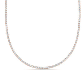 Round Diamond Tennis Choker Necklace