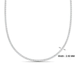 Load image into Gallery viewer, 4-carat-round-diamond-tennis-necklace-set-in-FDNK11334-(0.02CT)ANGLE1-NL-WG