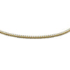 Load image into Gallery viewer, 4-carat-round-diamond-tennis-necklace-set-in-FDNK11334-(0.02CT)ANGLE1-NL-YG