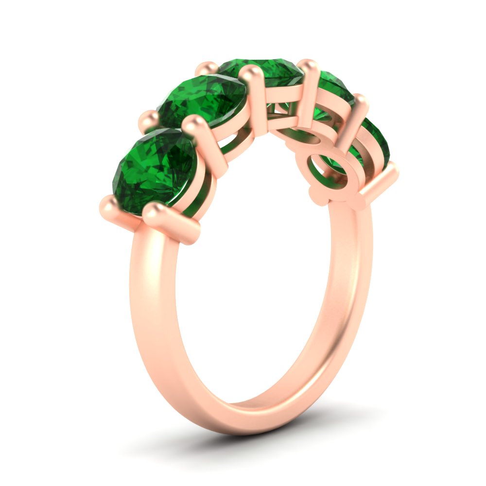 4-carat-round-emerald-colored-anniversary-wedding-band-in-rose-gold-FDENS141ROBGEMGRANGLE2-4.00CT-NL-RG-GS