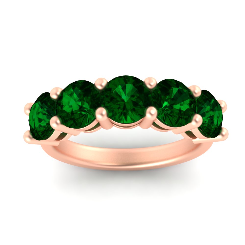 4-carat-round-emerald-colored-anniversary-wedding-band-in-rose-gold-FDENS141ROBGEMGRANGLE5-4.00CT-NL-RG-GS