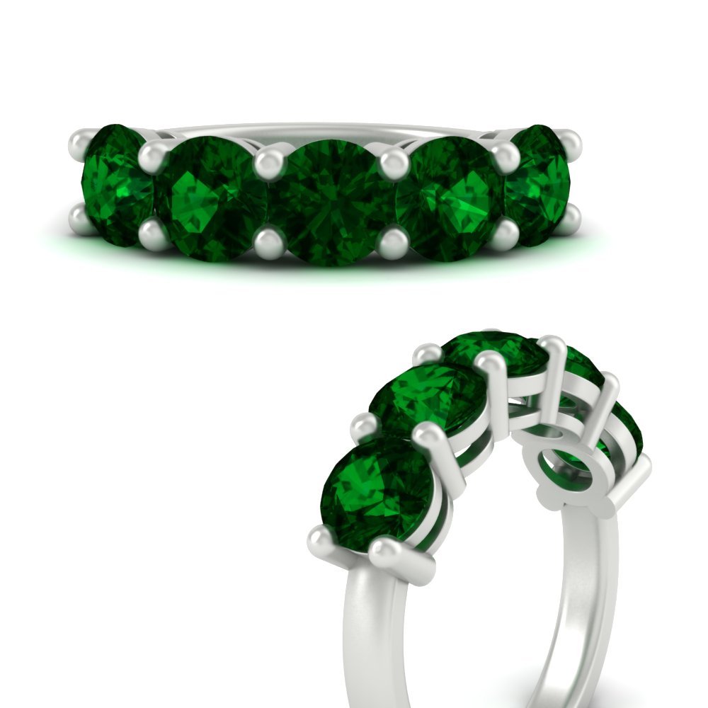 4-carat-round-emerald-colored-anniversary-wedding-band-in-white-gold-FDENS141ROBGEMGRANGLE3-4.00CT-NL-WG-GS