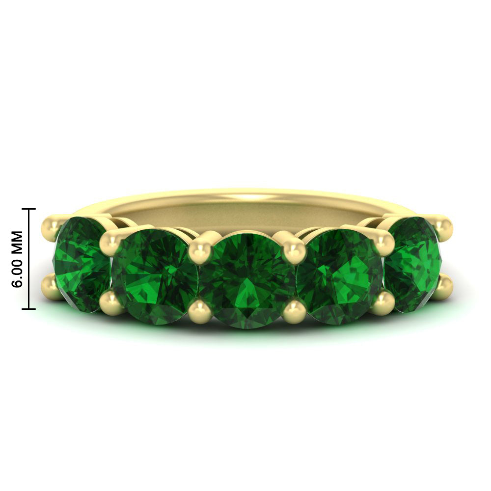 4-carat-round-emerald-colored-anniversary-wedding-band-in-yellow-gold-FDENS141ROBGEMGR-4.00CT-NL-YG-HW-GS