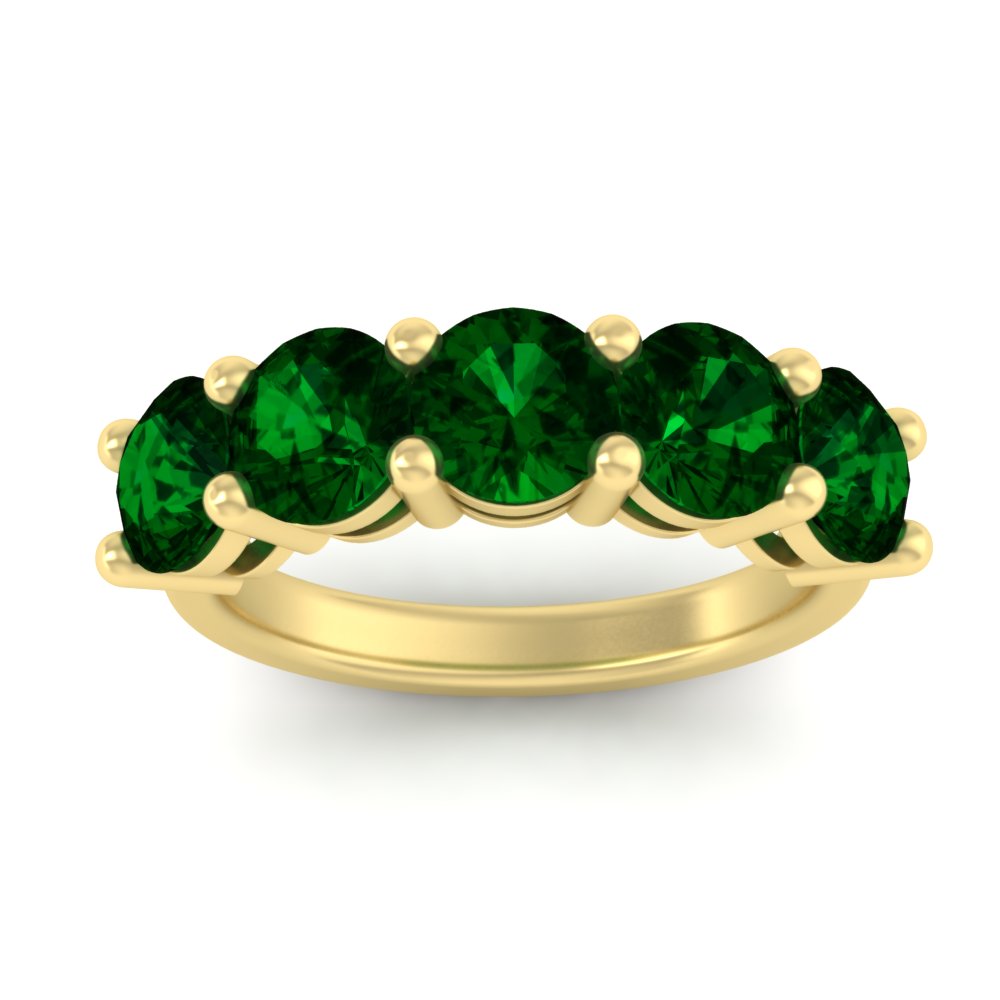 4-carat-round-emerald-colored-anniversary-wedding-band-in-yellow-gold-FDENS141ROBGEMGRANGLE5-4.00CT-NL-YG-GS