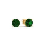 Load image into Gallery viewer, 4-carat-round-emerald-stud-earring-for-women-in-yellow-gold-fdear10411rogemgrangle1-4.00ct-nl-yg_26ef19cb-4895-490f-9a82-bc7340ad89ff.jpg?v=1765339407
