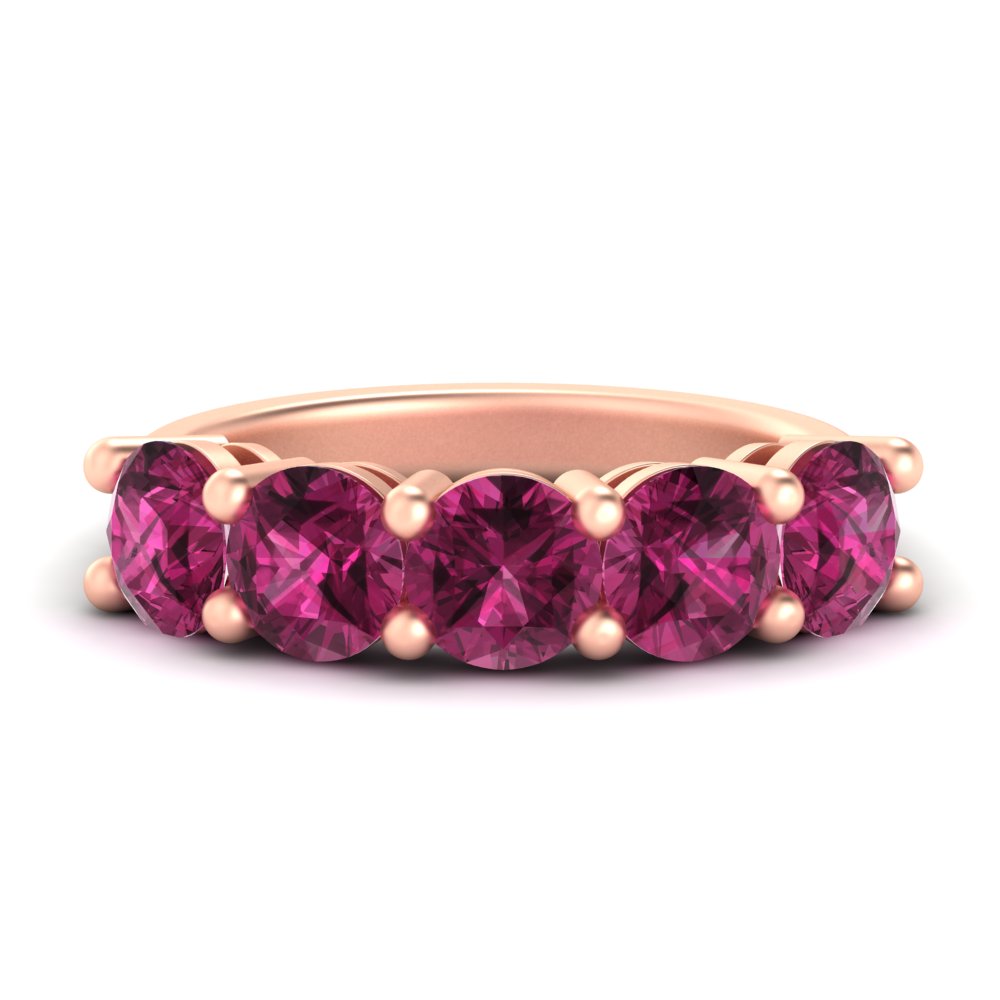 4-carat-round-pink-sapphire-colored-anniversary-wedding-band-in-rose-gold-FDENS141ROBGSADRPI-4.00CT-NL-RG-GS
