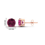 Load image into Gallery viewer, 4-carat-round-pink-sapphire-stud-earring-for-women-in-rose-gold-fdear10411rogsadrpiangle2-4.00ct-nl-rg-hw_db908a18-b72b-4f47-92db-f76a0b694afe.jpg?v=1765339411
