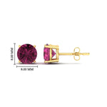 Load image into Gallery viewer, 4-carat-round-pink-sapphire-stud-earring-for-women-in-yellow-gold-fdear10411rogsadrpiangle2-4.00ct-nl-yg-hw_d0afedaa-4cb2-4112-a714-9e151aef33a3.jpg?v=1765339411
