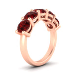 Load image into Gallery viewer, 4-carat-round-ruby-colored-anniversary-wedding-band-in-rose-gold-FDENS141ROBGRUDRANGLE2-4.00CT-NL-RG-GS
