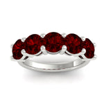 Load image into Gallery viewer, 4-carat-round-ruby-colored-anniversary-wedding-band-in-white-gold-FDENS141ROBGRUDRANGLE5-4.00CT-NL-WG-GS
