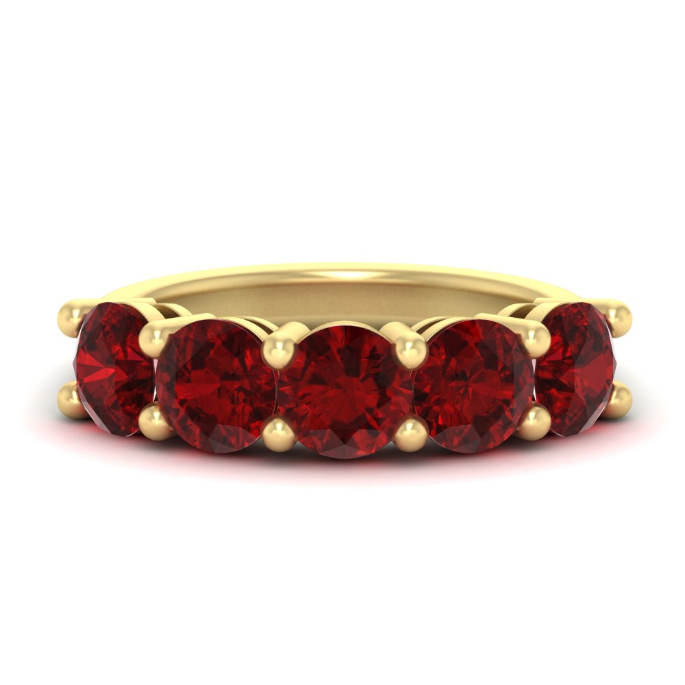 4-carat-round-ruby-colored-anniversary-wedding-band-in-yellow-gold-FDENS141ROBGRUDR-4.00CT-NL-YG-GS
