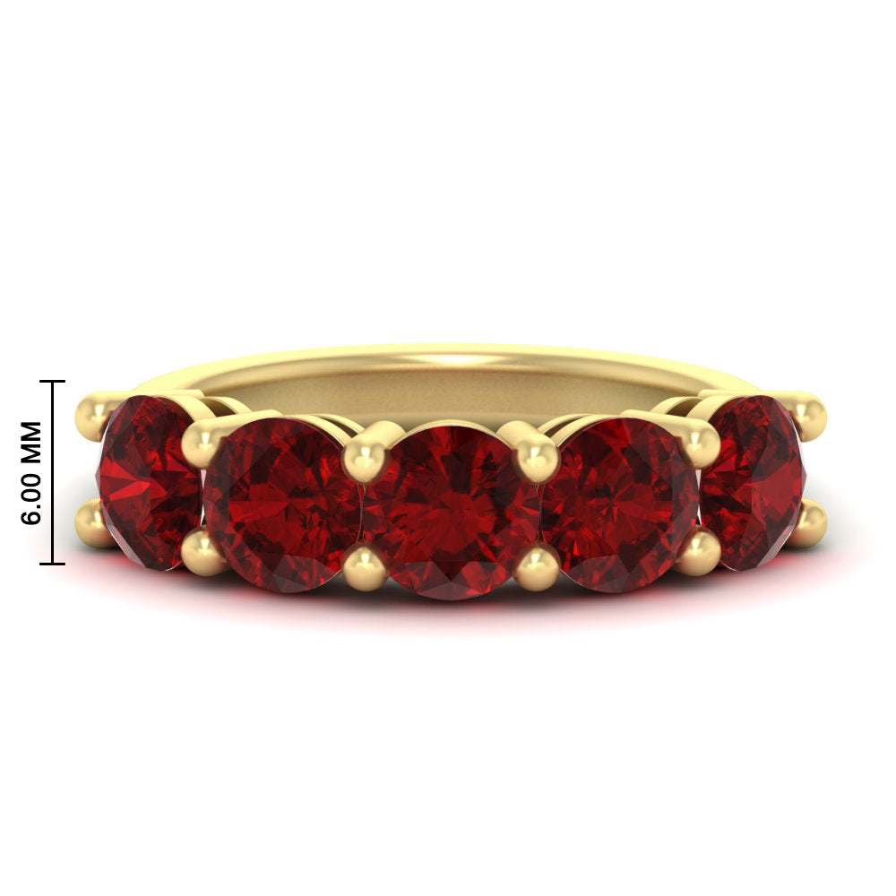 4-carat-round-ruby-colored-anniversary-wedding-band-in-yellow-gold-FDENS141ROBGRUDR-4.00CT-NL-YG-HW-GS