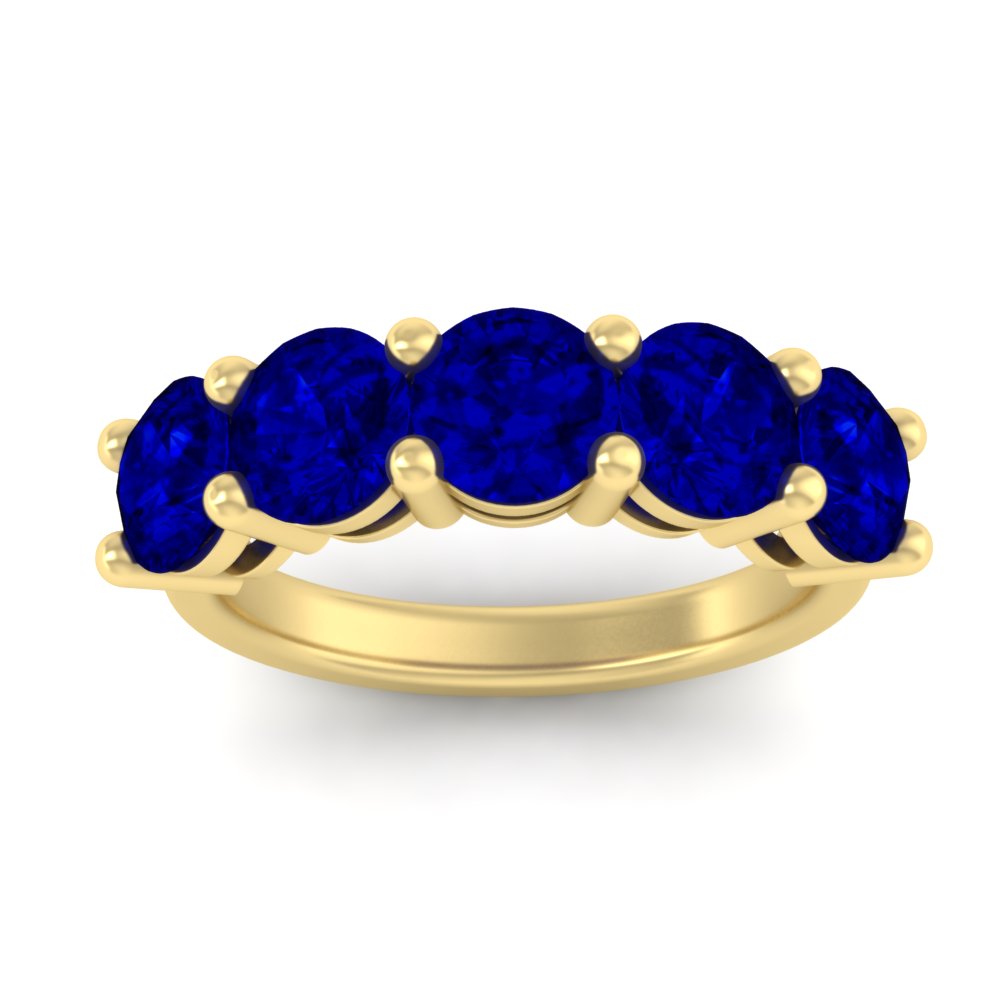 4-carat-round-sapphire-colored-anniversary-wedding-band-in-yellow-gold-FDENS141ROBGSABLANGLE5-4.00CT-NL-YG-GS