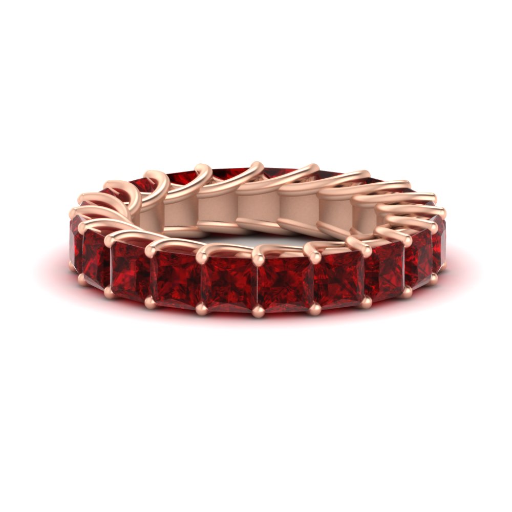 4 Carat Anniversary Band Princess Cut For Her