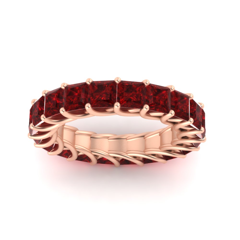 4 Carat Anniversary Band Princess Cut For Her