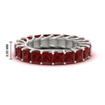 Load image into Gallery viewer, 4 Carat Anniversary Band Princess Cut For Her
