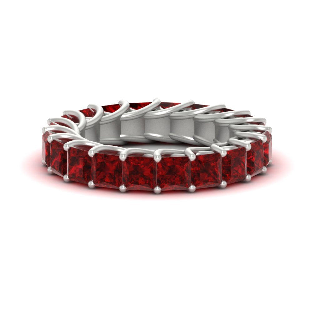 4 Carat Anniversary Band Princess Cut For Her