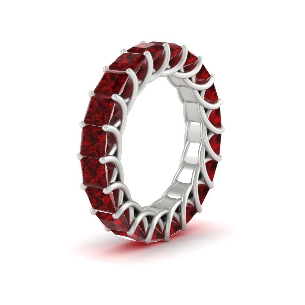 4 Carat Anniversary Band Princess Cut For Her