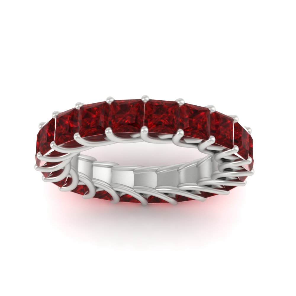 4 Carat Anniversary Band Princess Cut For Her