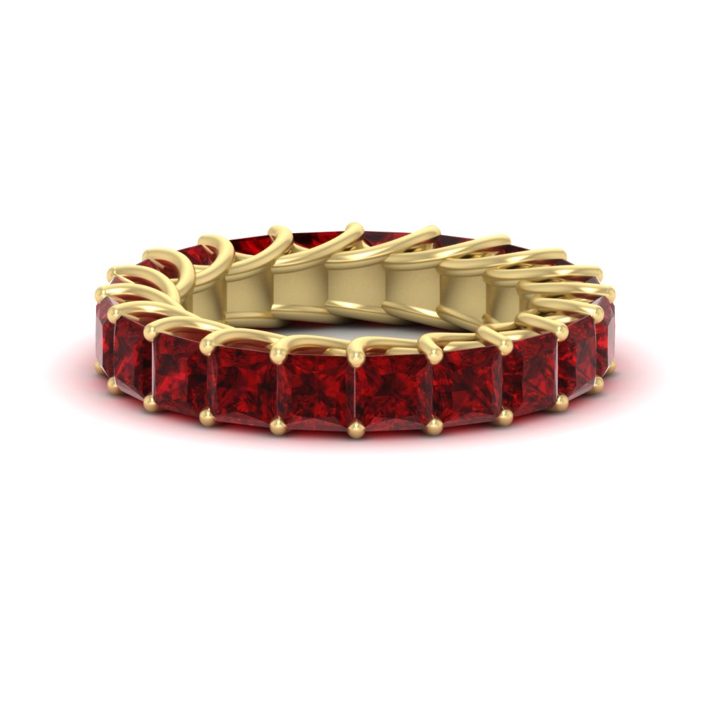 4 Carat Anniversary Band Princess Cut For Her