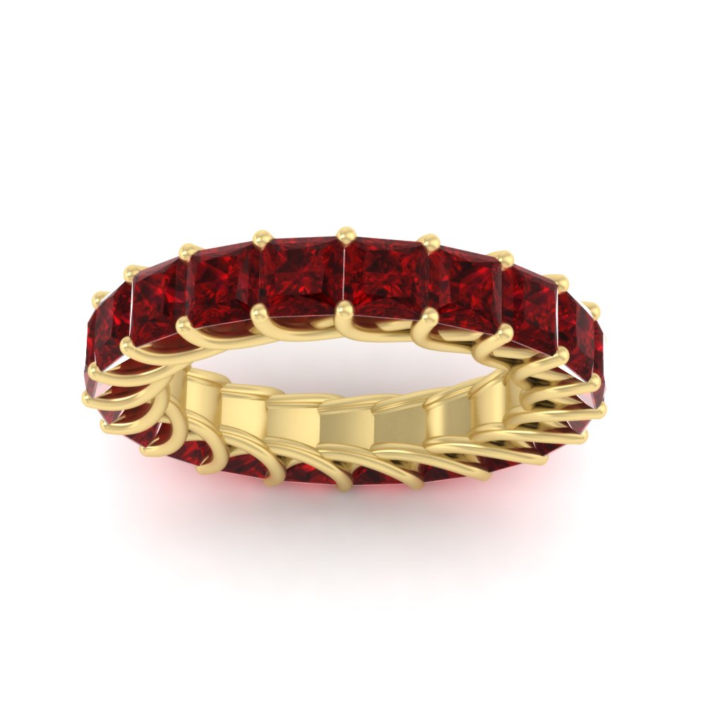 4 Carat Anniversary Band Princess Cut For Her