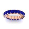 Load image into Gallery viewer, 4-carat-sapphire-anniversary-band-princess-cut-for-her-in-rose-gold-FD10203PRBGSABLANGLE5-4.00CT-NL-RG.jpg