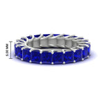 Load image into Gallery viewer, 4 Carat Anniversary Band Princess Cut For Her
