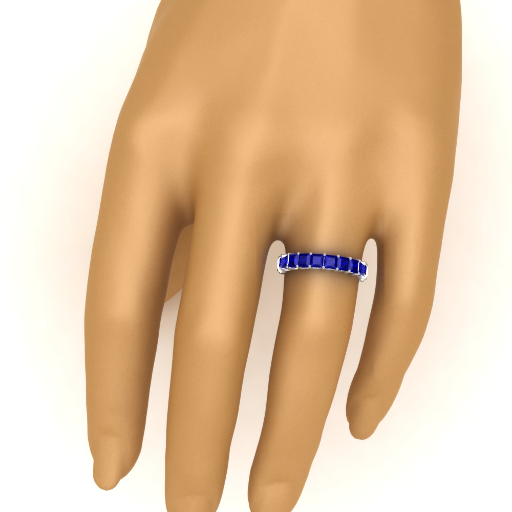 4 Carat Anniversary Band Princess Cut For Her