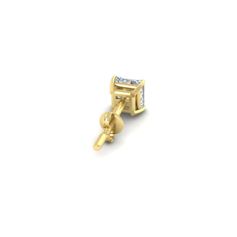 4 Carat Single Stud Earring For Man