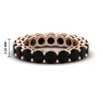 Load image into Gallery viewer, 4-carat-stunning-round-black-diamond-band-in-rose-gold-FD11249ROBGBLACK-4.00CT-NL-RG-HW
