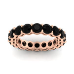 Load image into Gallery viewer, 4-carat-stunning-round-black-diamond-band-in-rose-gold-FD11249ROBGBLACKANGLE5-4.00CT-NL-RG