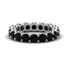 Load image into Gallery viewer, 4-carat-stunning-round-black-diamond-band-in-white-gold-FD11249ROBGBLACK-4.00CT-NL-WG