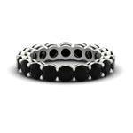 Load image into Gallery viewer, 4-carat-stunning-round-black-diamond-band-in-white-gold-FD11249ROBGBLACK-4.00CT-NL-WG