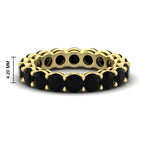 Load image into Gallery viewer, 4-carat-stunning-round-black-diamond-band-in-yellow-gold-FD11249ROBGBLACK-4.00CT-NL-YG-HW