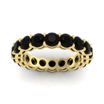 Load image into Gallery viewer, 4-carat-stunning-round-black-diamond-band-in-yellow-gold-FD11249ROBGBLACKANGLE5-4.00CT-NL-YG