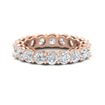 Load image into Gallery viewer, 4-carat-stunning-round-diamond-band-in-rose-gold-FD11249ROB-4.00CT-NL-RG