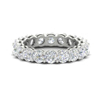 Load image into Gallery viewer, 4-carat-stunning-round-diamond-band-in-white-gold-FD11249ROB-4.00CT-NL-WG