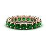 Load image into Gallery viewer, 4-carat-stunning-round-emerald-band-in-rose-gold-FD11249ROBGEMGR-4.00CT-NL-RG