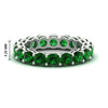Load image into Gallery viewer, 4-carat-stunning-round-emerald-band-in-white-gold-FD11249ROBGEMGR-4.00CT-NL-WG-HW