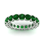 Load image into Gallery viewer, 4-carat-stunning-round-emerald-band-in-white-gold-FD11249ROBGEMGRANGLE5-4.00CT-NL-WG