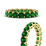 Load image into Gallery viewer, 4-carat-stunning-round-emerald-band-in-yellow-gold-FD11249-ROBGEMGRANGLE3-4.00CT-NL-YG