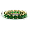 Load image into Gallery viewer, 4-carat-stunning-round-emerald-band-in-yellow-gold-FD11249ROBGEMGR-4.00CT-NL-YG-HW
